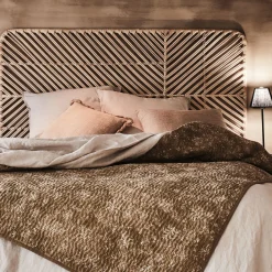 Tête de lit en rotin et acier - L150cm