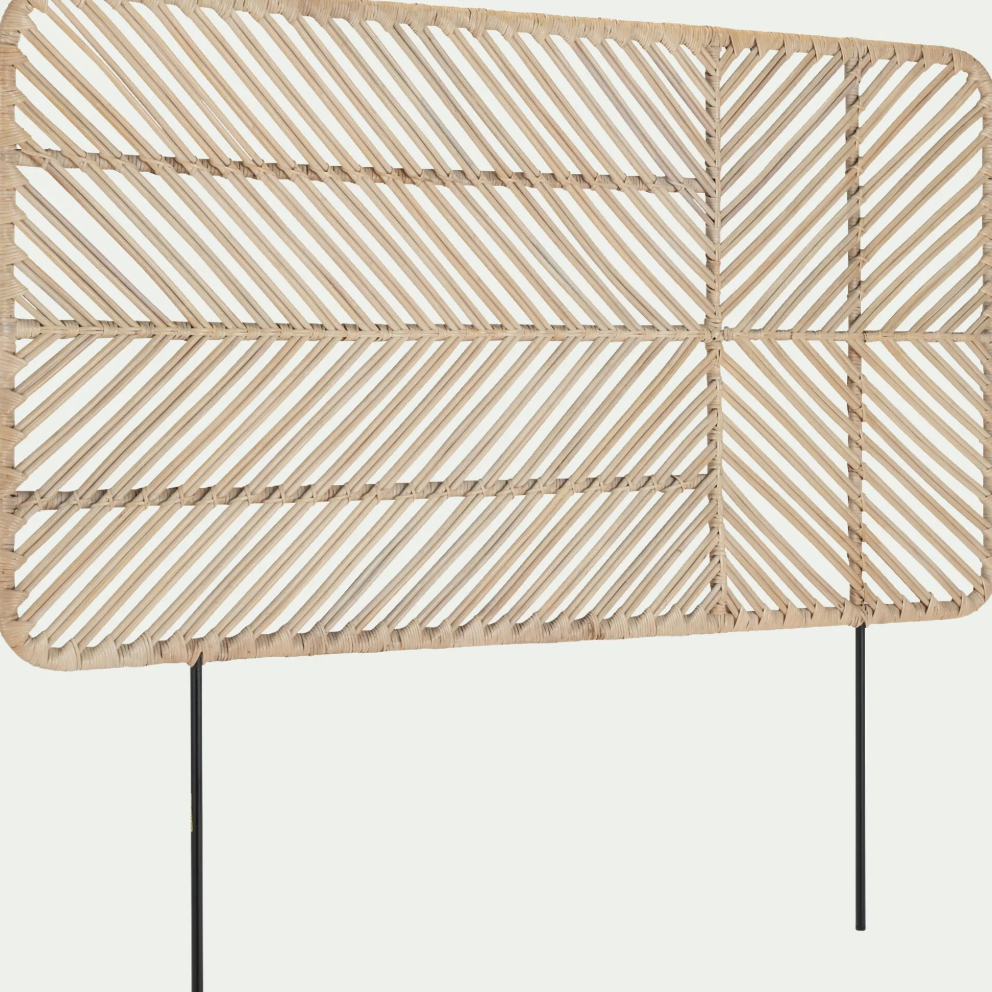 Tête de lit en rotin et acier - L150cm