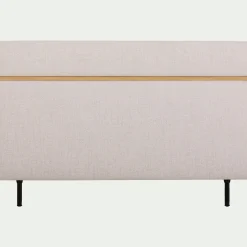 Tête de lit en tissu et bois L162cm - blanc ventoux