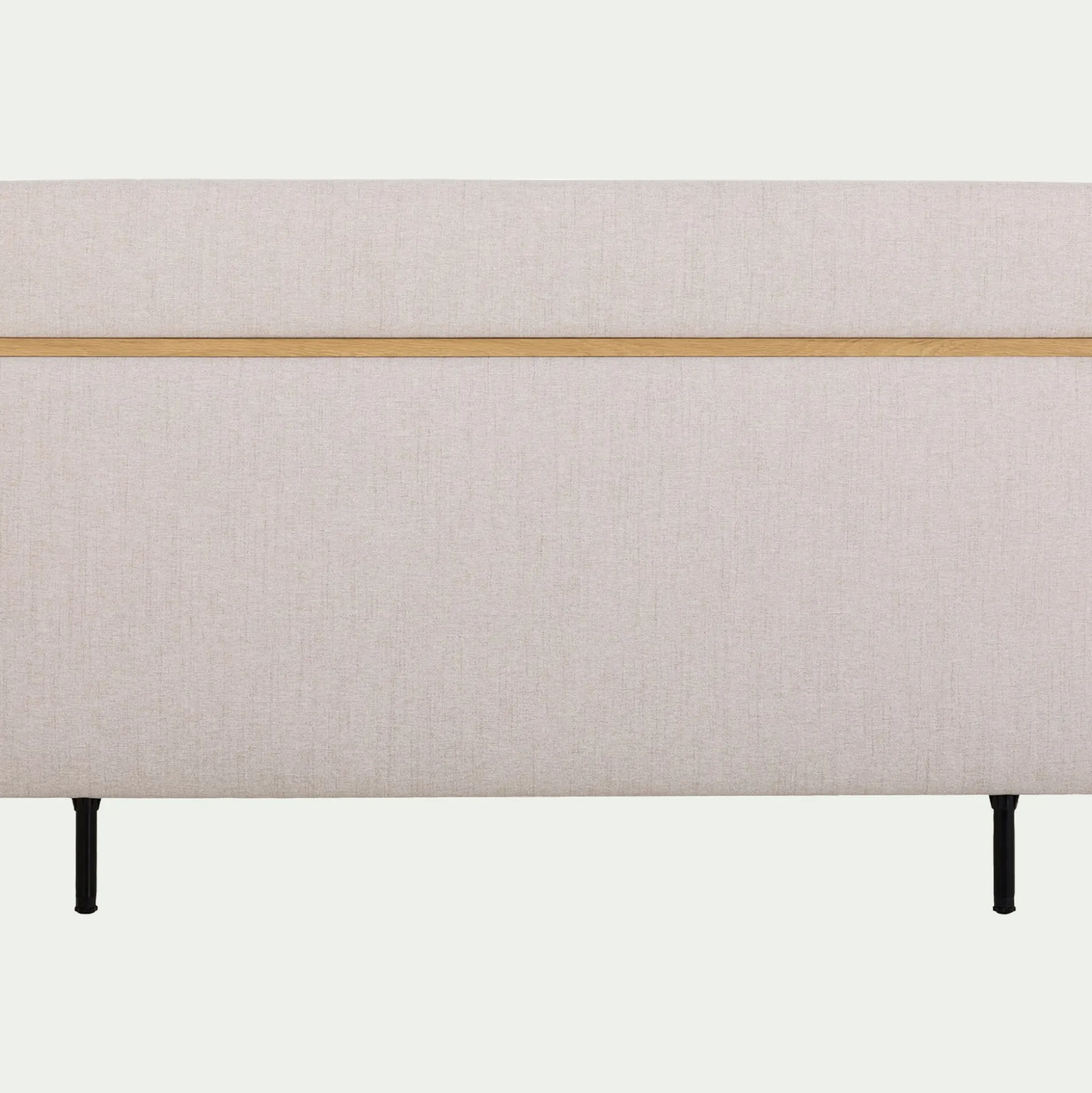 Tête de lit en tissu et bois L162cm - blanc ventoux