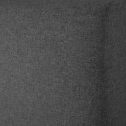 Tête de lit en tissu lisse L90cm - gris couture