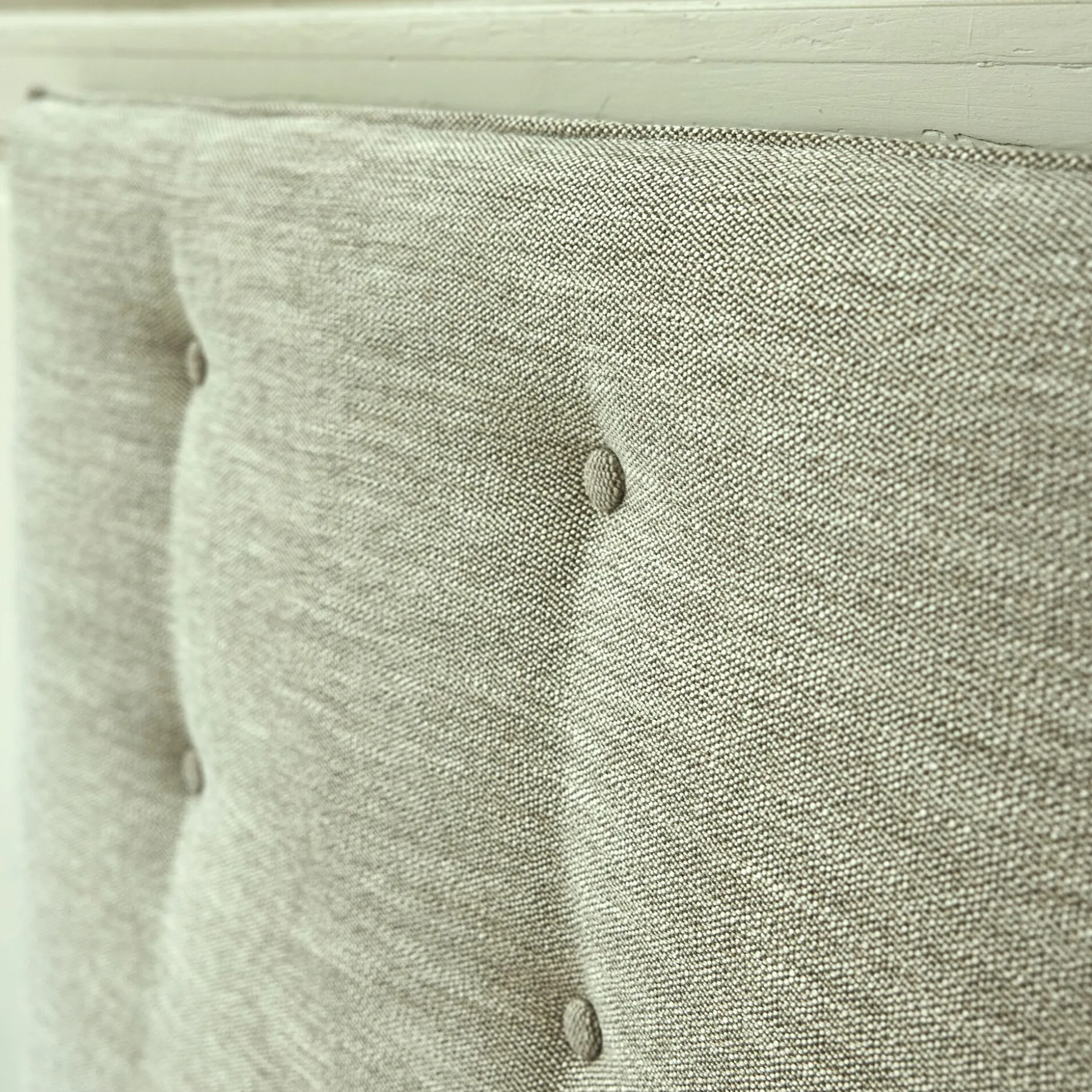 Tête de lit en tissu texturé 160cm - écru
