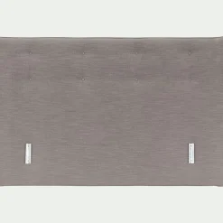 Tête de lit en tissu texturé 160cm - gris granite