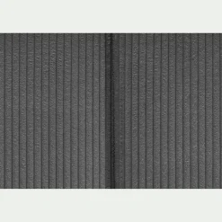Tête de lit en velours côtelé 190cm - gris anthracite