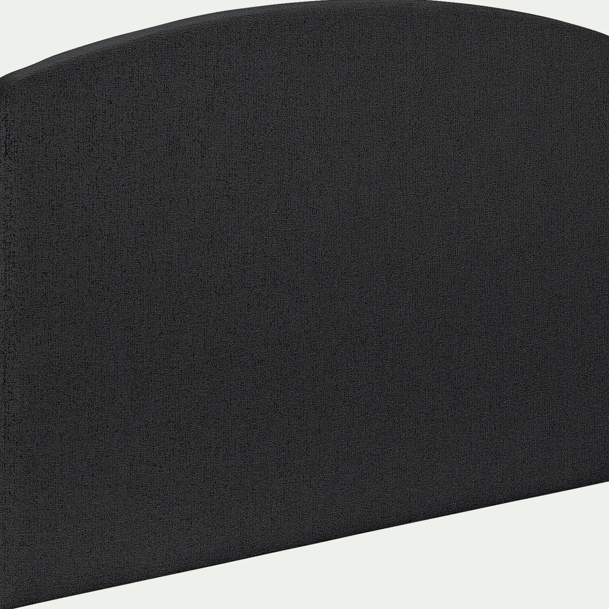 Tête de lit galbée en tissu - gris anthracite L170cm