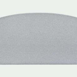 Tête de lit galbée en tissu - gris clair L170cm