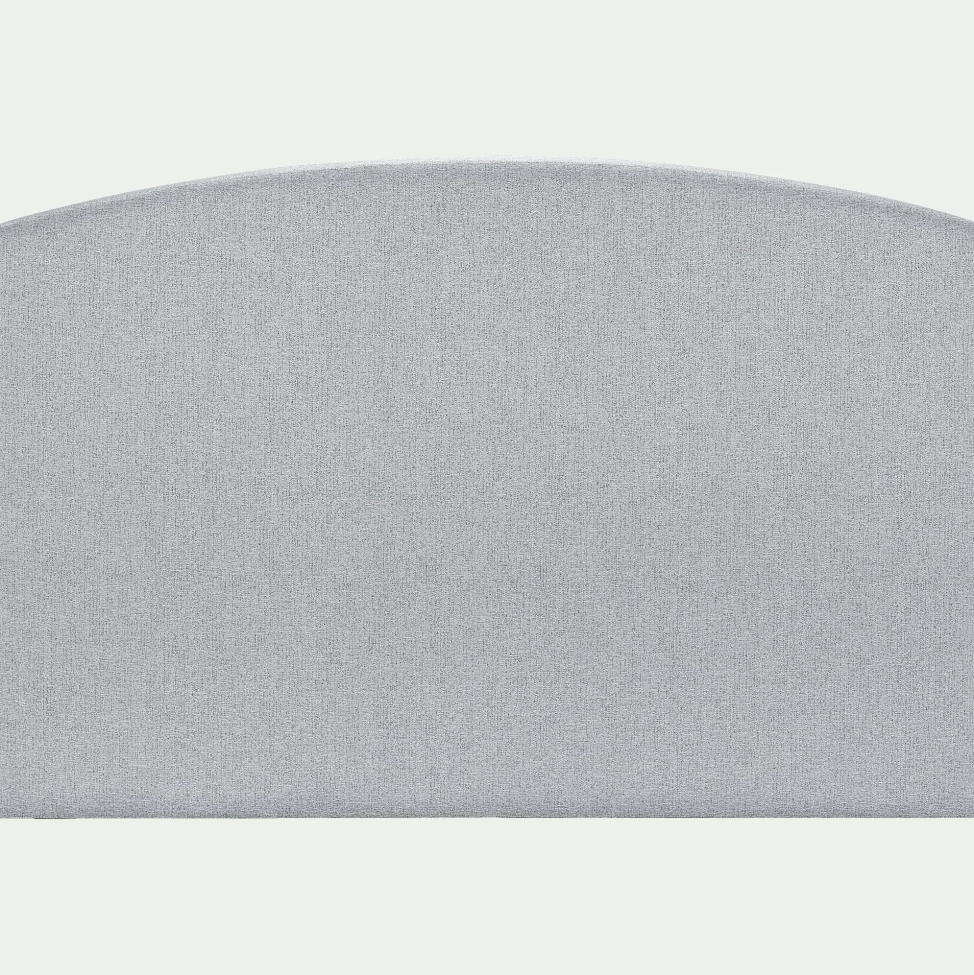 Tête de lit galbée en tissu - gris clair L170cm
