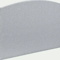 Tête de lit galbée en tissu - gris clair L170cm