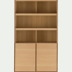 Vaisselier 2 portes en bois - bois clair
