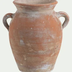 Vase amphore en terre cuite H21cm - marron