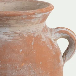 Vase amphore en terre cuite H21cm - marron