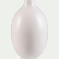 Vase boule en céramique H35cm - blanc ventoux