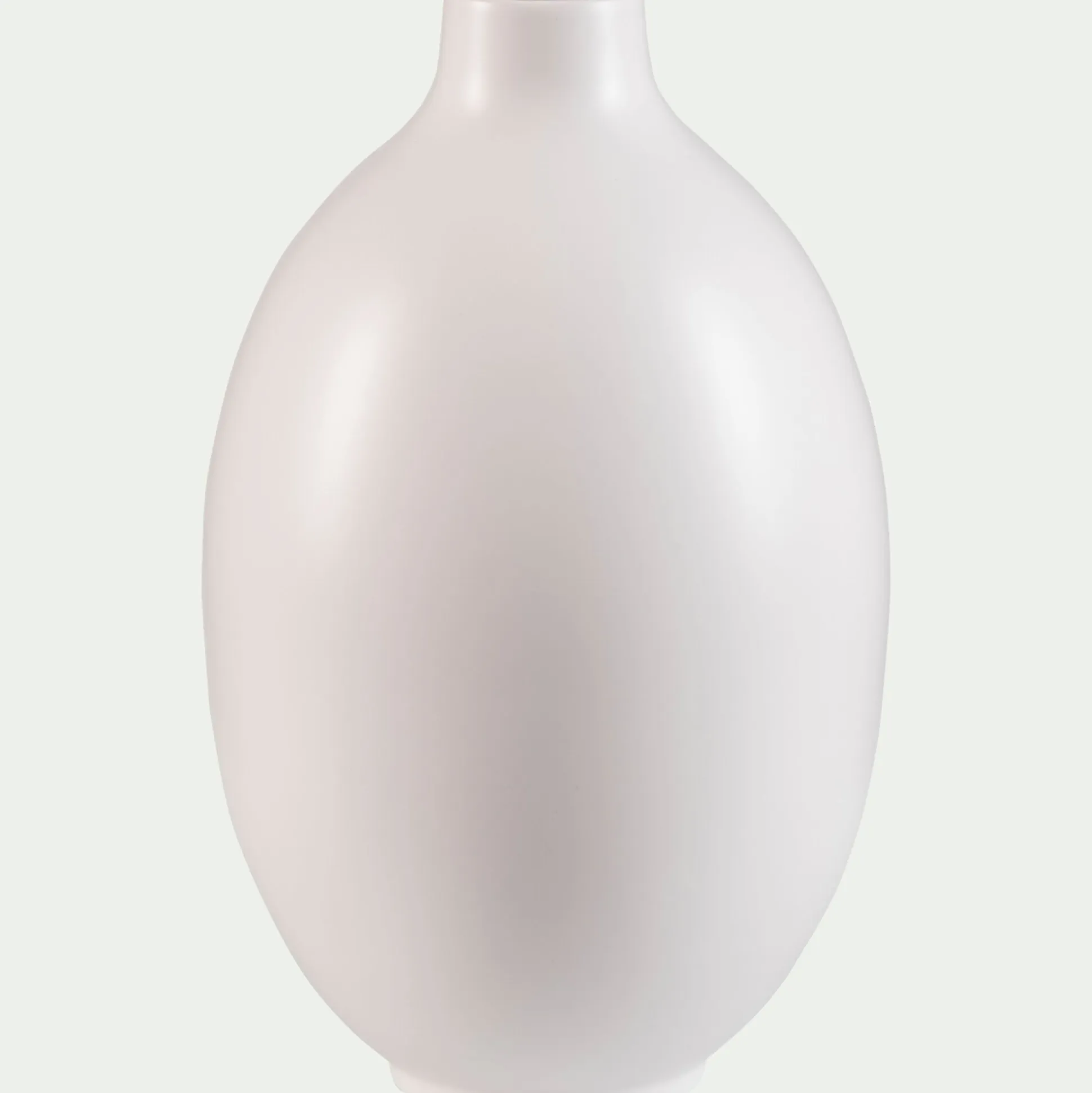 Vase boule en céramique H35cm - blanc ventoux