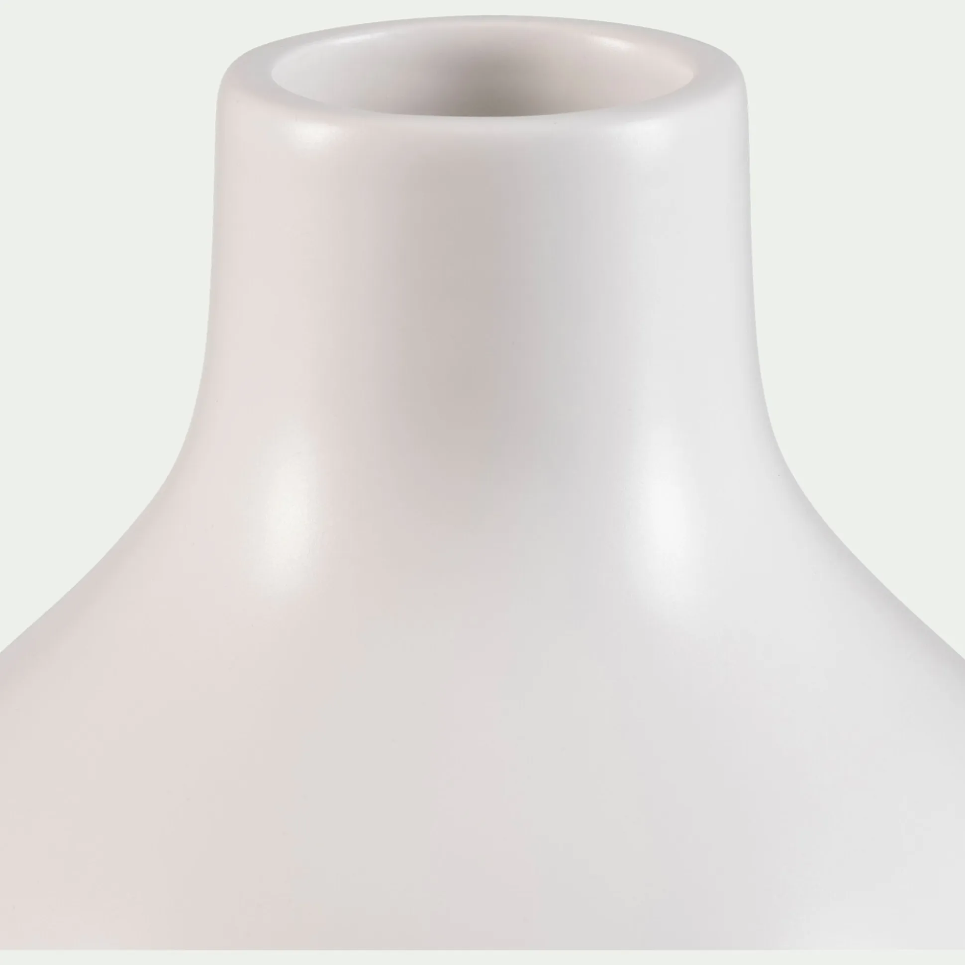 Vase boule en céramique H35cm - blanc ventoux