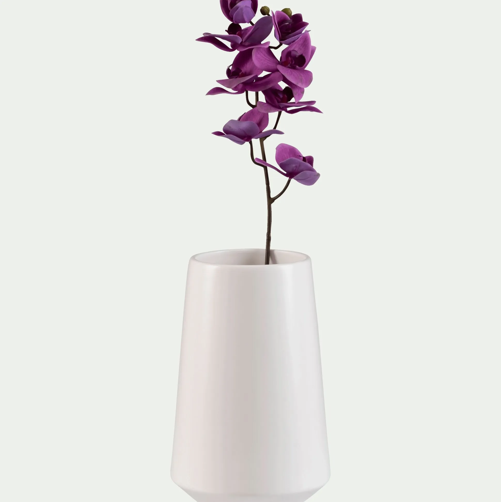 Vase classique en faïence H25cm - blanc ventoux