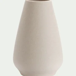 Vase classique en faïence H27cm - beige