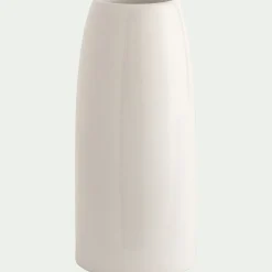 Vase classique en grès - blanc