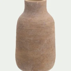 Vase classique en grès H24cm - marron