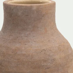 Vase classique en grès H24cm - marron