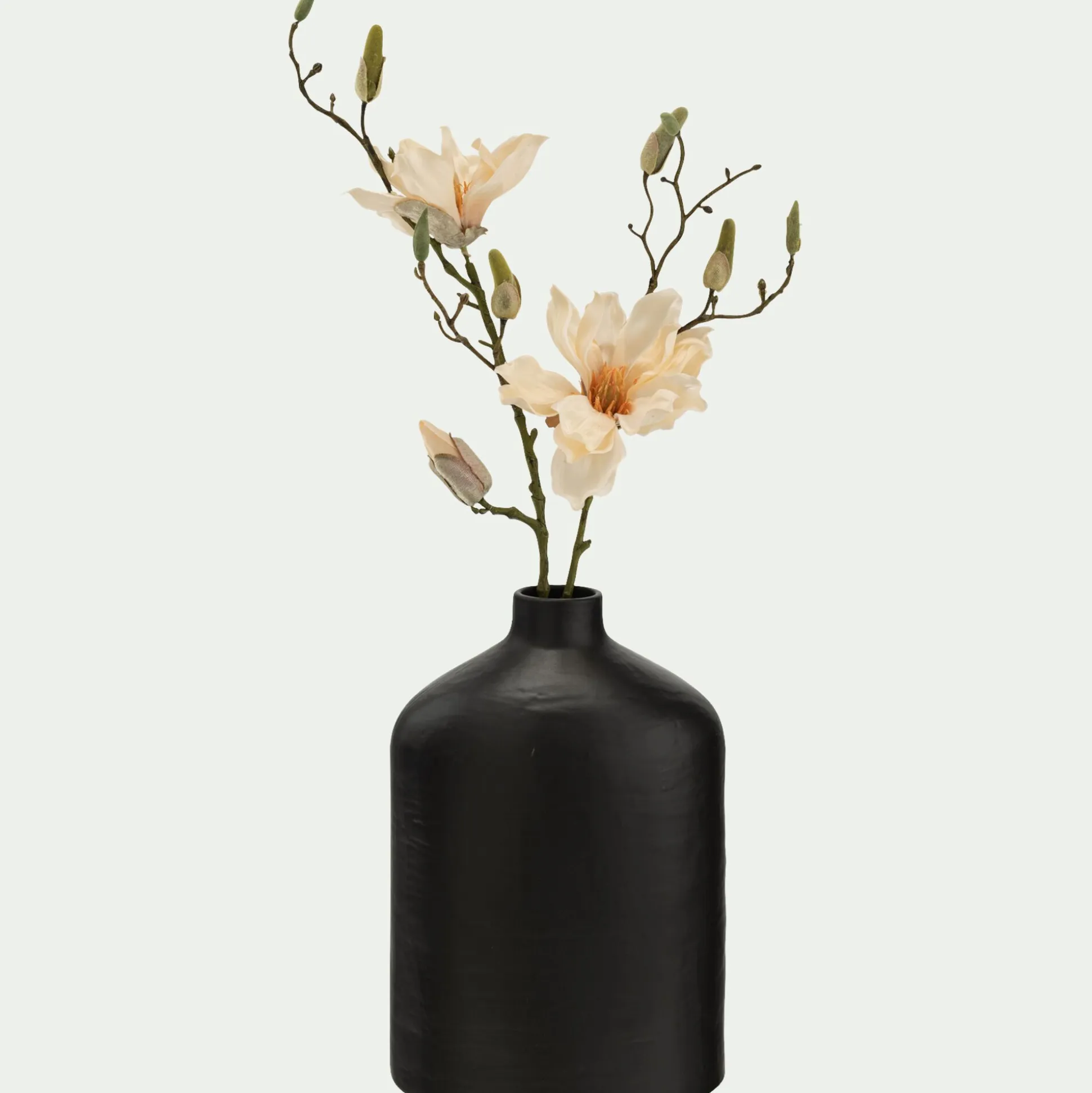 Vase classique en grès H30cm - noir