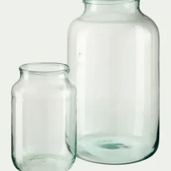 Vase classique en verre recyclé H30cm - transparent