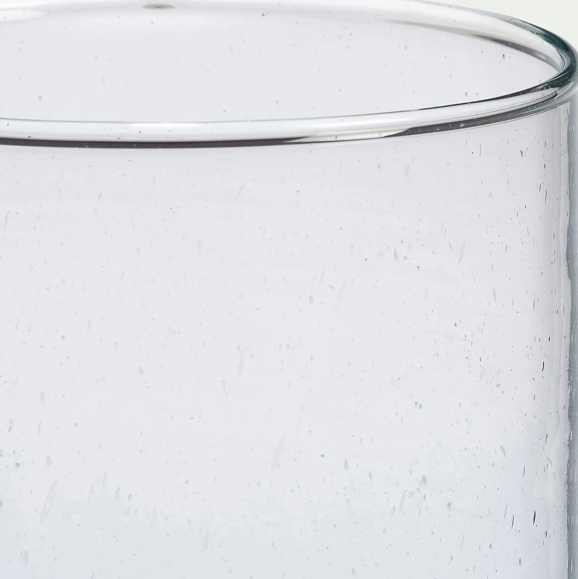 Vase cylindrique en verre recyclé D13xH35cm - transparent