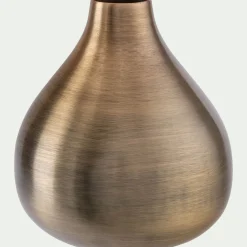 Vase en fer H9cm - doré