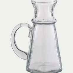 Vase pichet en verre H11cm - transparent