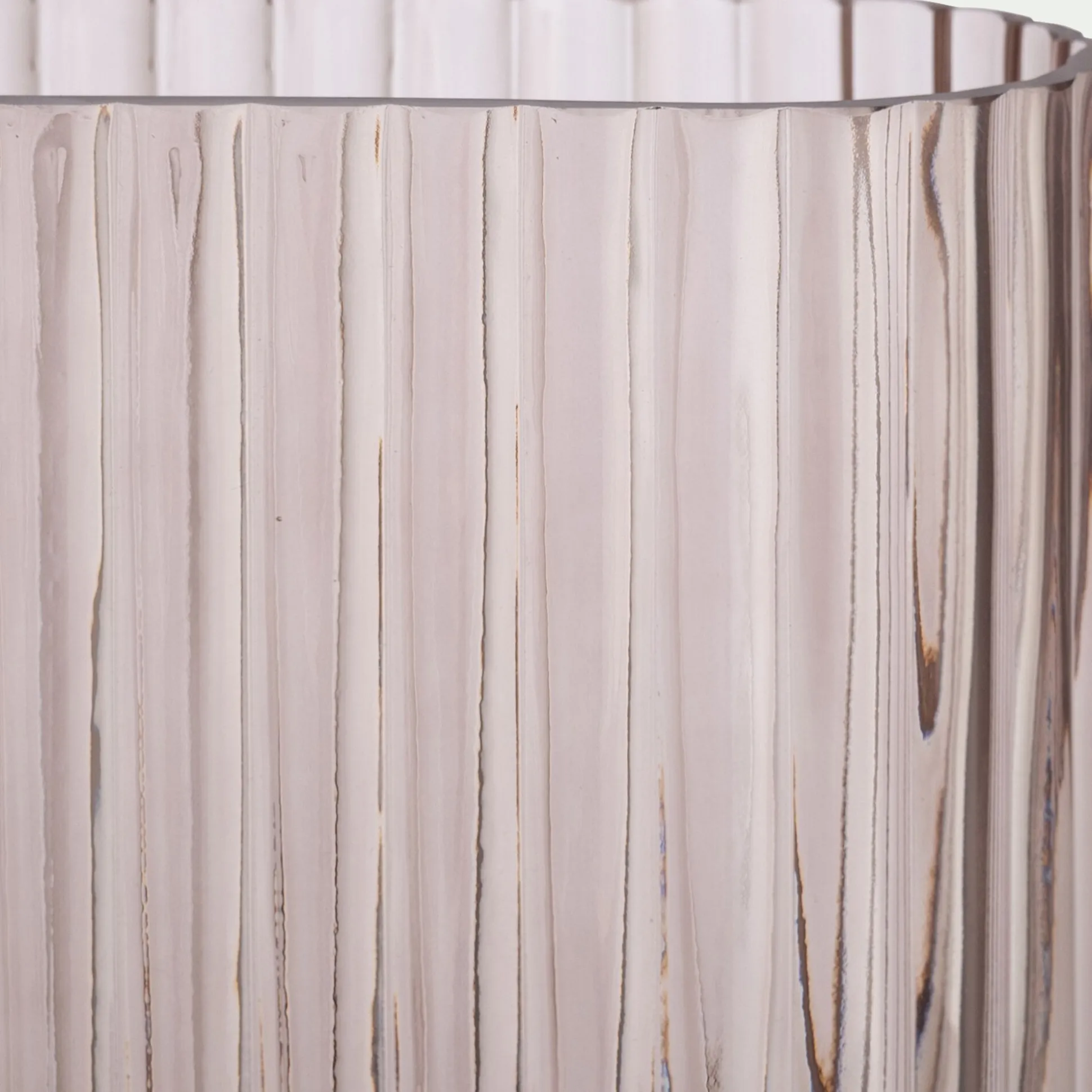 Vase tube en verre H20cm - gris