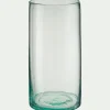 Vase tube en verre H25cm - transparent