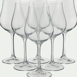 Verre a pied en verre 40cl - transparent