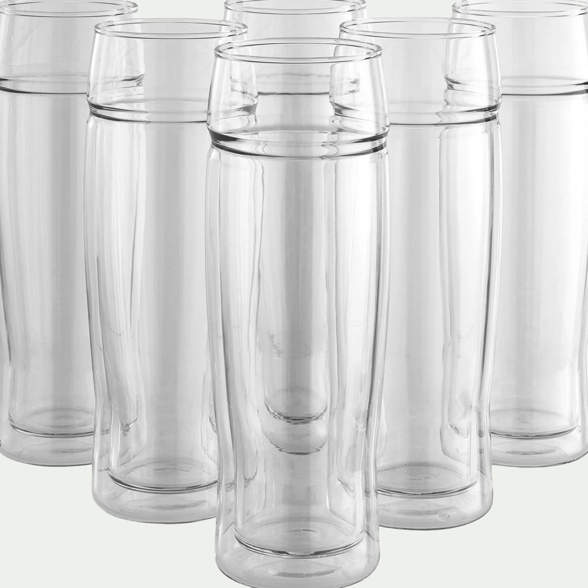 Verre à bière en verre borosilicate 50cl - transparent