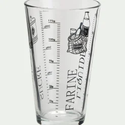 Verre doseur en verre 45cl - transparent