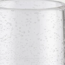 Verre à pied en verre bullé 25cl - transparent