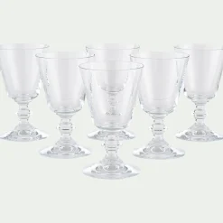 Verre à pied en verre 19cl - transparent