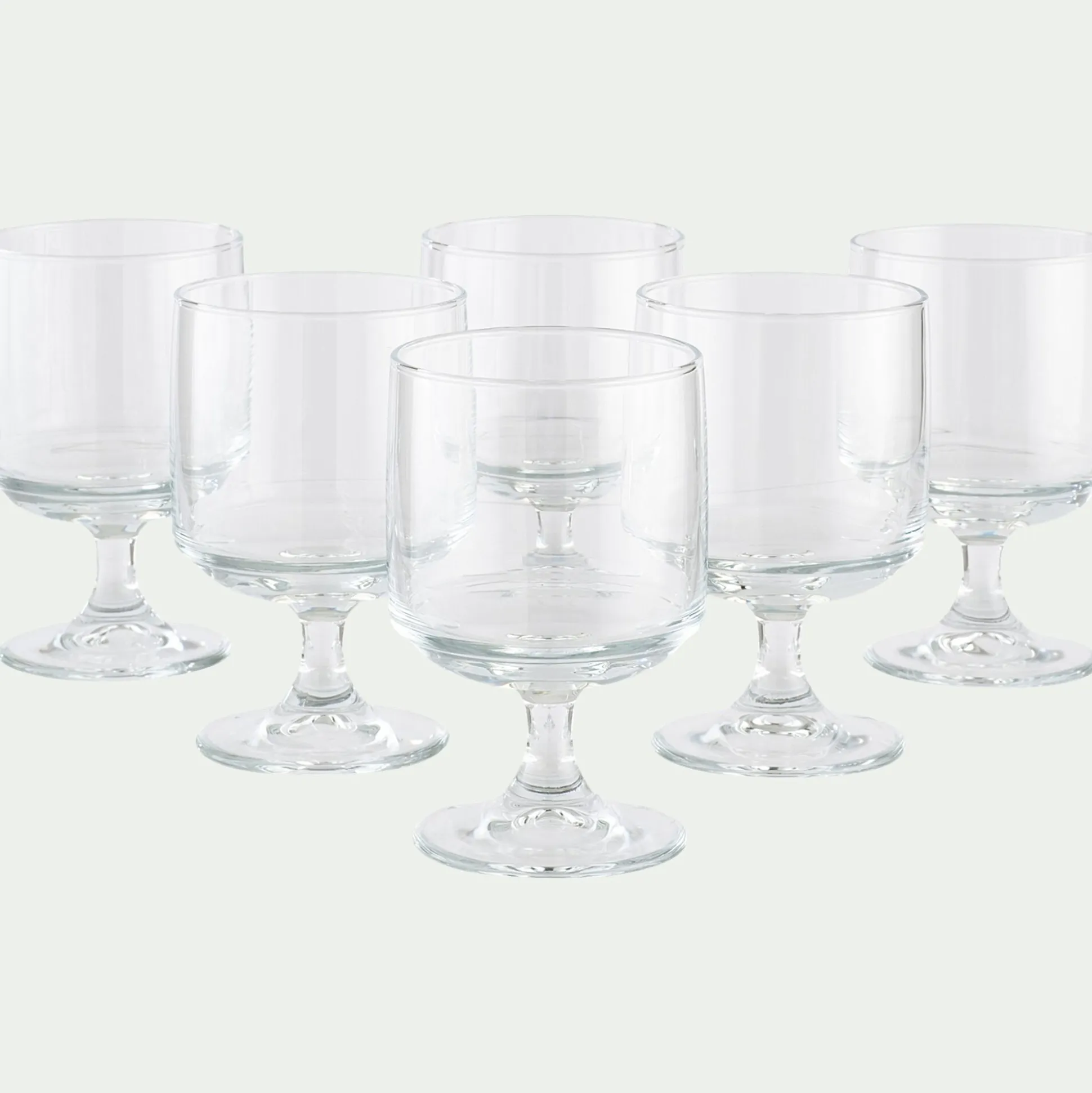 Verre à vin en verre 22cl - transparent